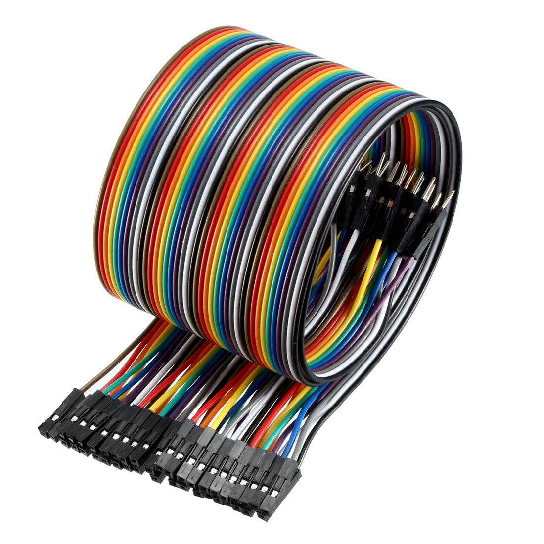 سیم جامپر ۴۰ رشته‌ای رنگی (Jumper Wires)